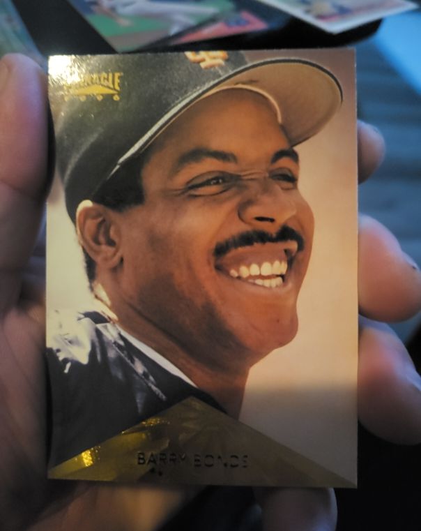 1996 Pinnacle #208 Barry Bonds — front