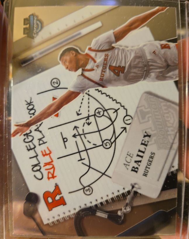 2024-25 Bowman University Chrome #CRP-1 Ace Bailey College Rule Playbook — front