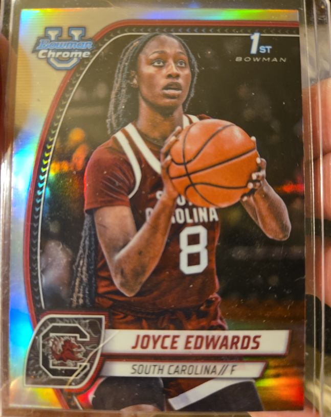 2024-25 Bowman University Chrome #36 Joyce Edwards — front