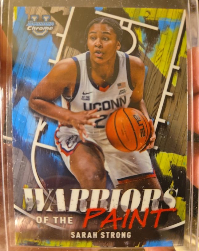 2024-25 Bowman Chrome University #WP-25 Sarah Strong Warriors of the Paint — front