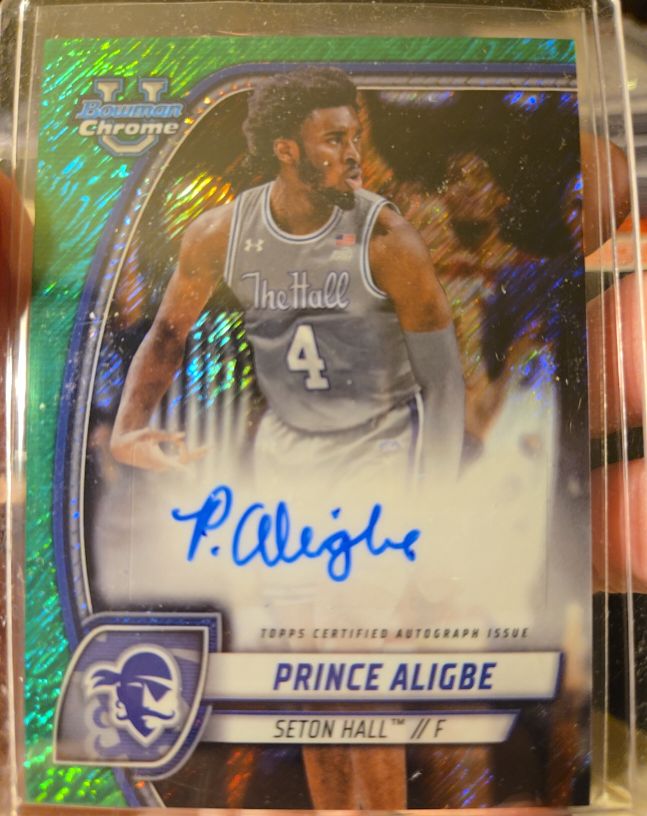 2024-25 Bowman University Chrome #82 Prince Aligbe — front