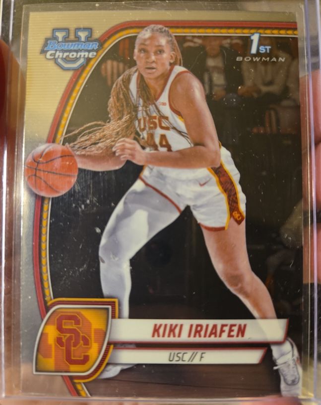 2024-25 Bowman University Chrome #47 Kiki Iriafen — front