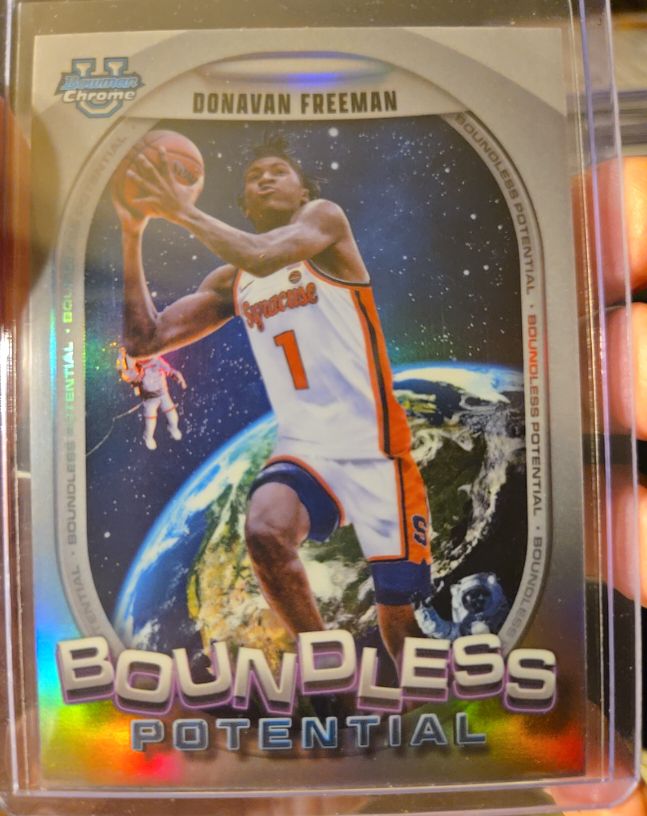2024-25 Bowman University Chrome Boundless Potential #BP-15 Donavan Freeman — front