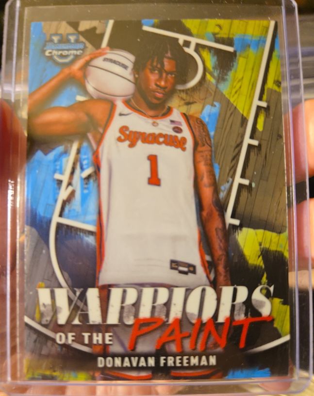 2024-25 Bowman Chrome University #WP-1 Donavan Freeman Warriors of the Paint — front