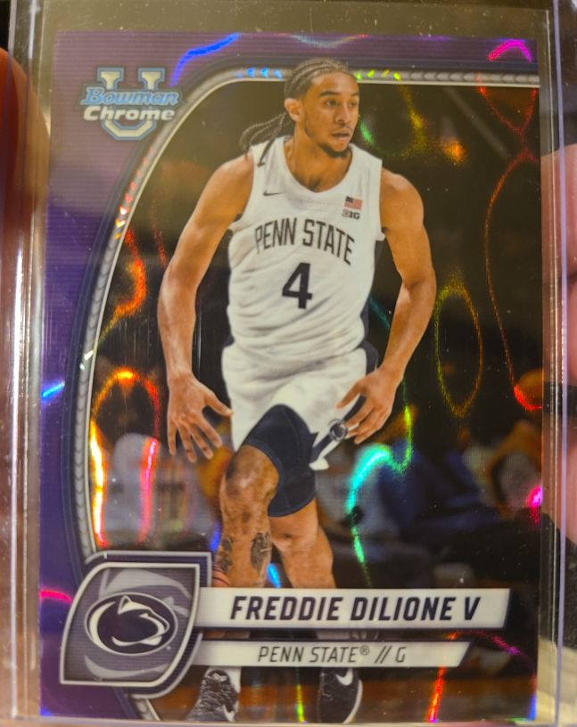 2024-25 Bowman University Chrome #96 Freddie Dilione V — front