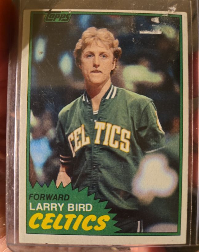 1981-82 Topps #4 Larry Bird Boston Celtics — front