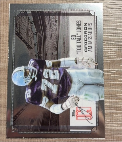 2024 Topps Signature Class #GA-24 Ed "Too Tall" Jones Gridiron Ambassadors — front