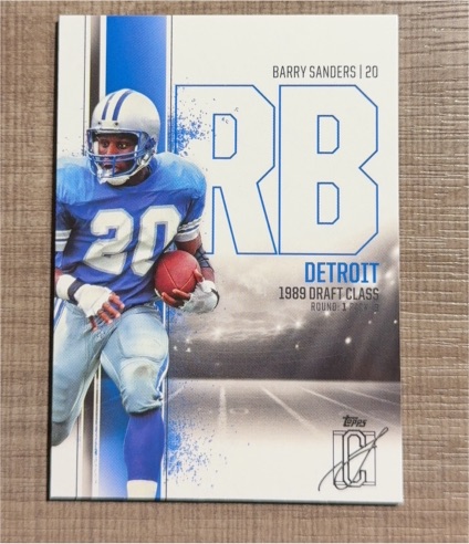 2024 Topps Signature Class #15 Barry Sanders — front