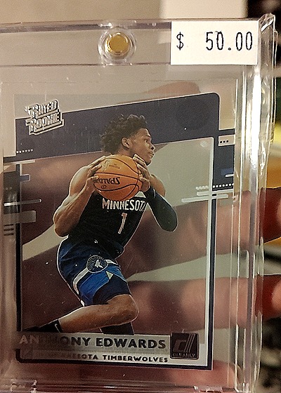 2020-21 Panini Clearly Donruss #96 Anthony Edwards — front