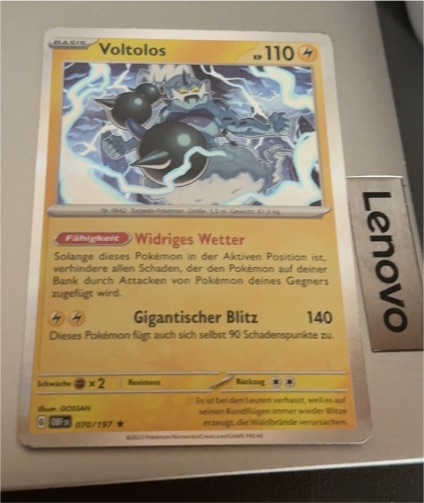 2023 Pokémon SV03: Obsidian Flames #070 Voltolos — front