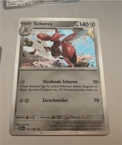 2023 Pokémon SV03: Obsidian Flames #141 Scherox — front