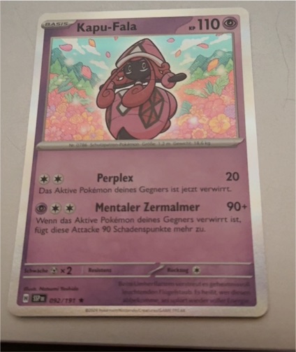 2024 Pokémon SV08: Surging Sparks #092 Kapu-Fala — front
