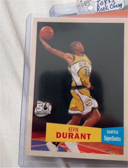 2007-08 Topps 1957-58 Variations #112 Kevin Durant — front