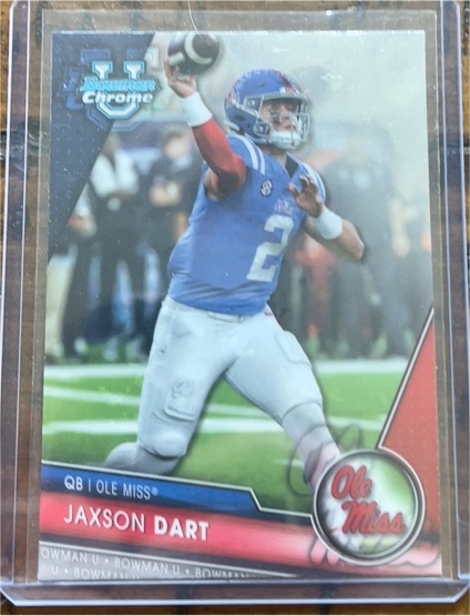 2023 Bowman Chrome University #191 Jaxson Dart — front