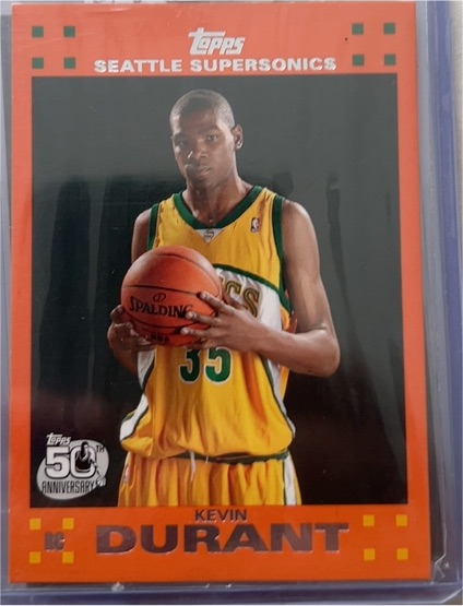 2007-08 Topps #112 Kevin Durant — front