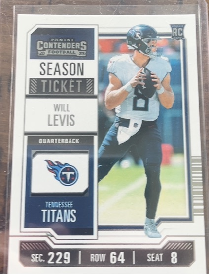 2023 Panini Contenders #97 Will Levis Season Ticket — front
