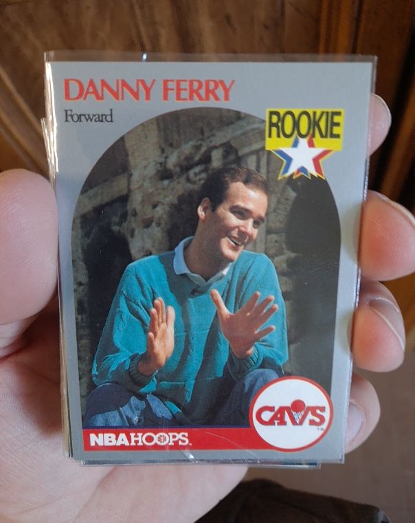 1990-91 NBA Hoops #336 Danny Ferry — front