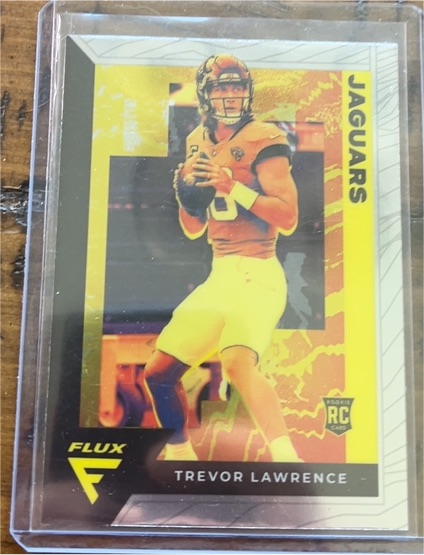 2021 Panini Chronicles Flux #FX-1 Trevor Lawrence Rookie Card — front