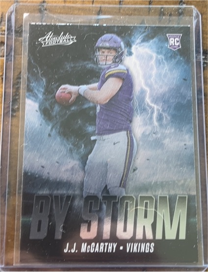 2024 Panini Absolute #BS-JMY J.J. McCarthy By Storm — front