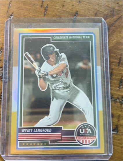 2023 Panini USA Baseball Stars & Stripes #73 Wyatt Langford — front