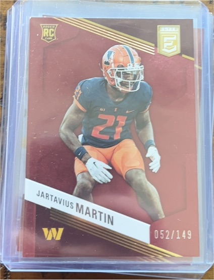 2023 Panini Donruss Elite Rookies Maroon #150 Jartavius Martin — front