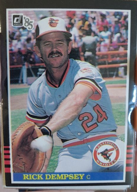 1985 Donruss #332 Rick Dempsey Baltimore Orioles — front