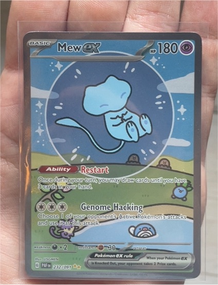 2023 Pokémon Scarlet & Violet Paldean Fates #232 Mew ex — front