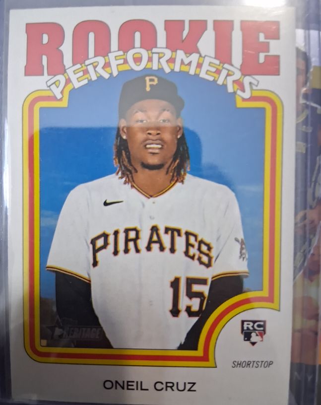 2022 Topps Heritage High Number #RP-5 Oneil Cruz Rookie Performers — front
