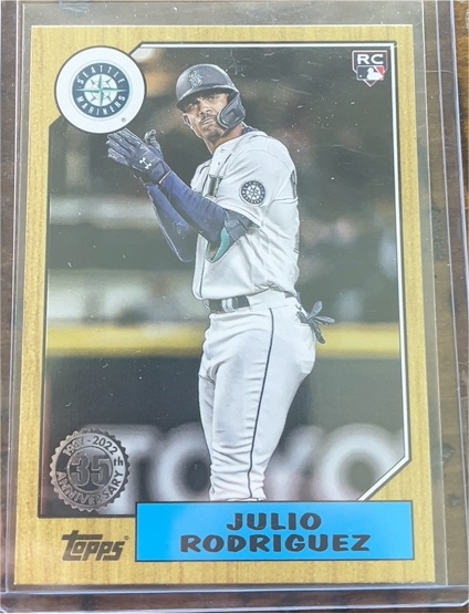 2022 Topps Update 1987 Topps #87TBU-44 Julio Rodriguez — front