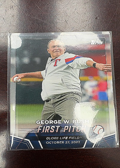 2024 Topps Series 2 #FP-5 George W. Bush First Pitch — front