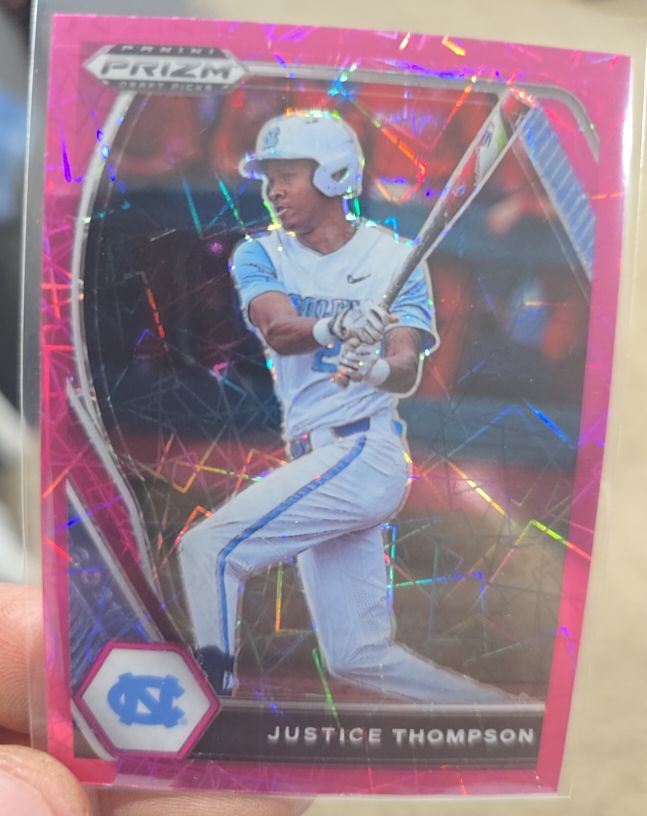 2021 Panini Prizm Draft Picks #PDP180 Justice Thompson — front