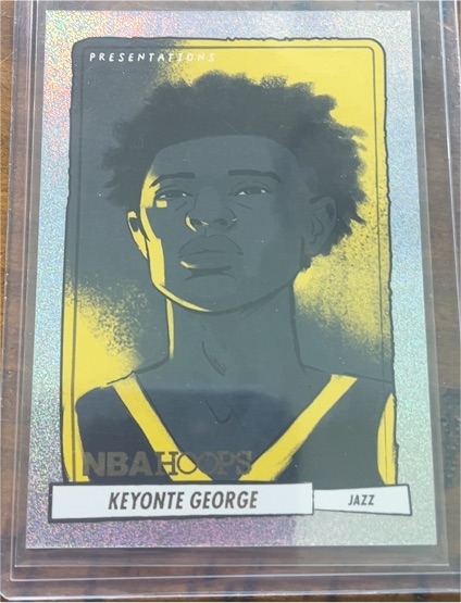 2023-24 Panini NBA Hoops Presentations #11 Keyonte George — front