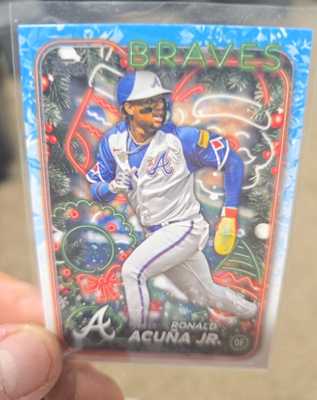 2024 Topps Holiday #H100 Ronald Acuña Jr. — front