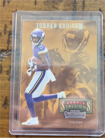 2023 Panini Contenders Rookie Stallions #24 Jordan Addison — front