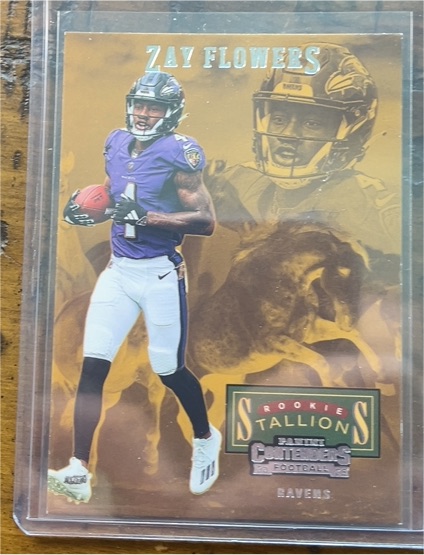2023 Panini Contenders Rookie Stallions #25 Zay Flowers — front