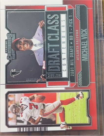 2023 Panini Contenders Historic Draft Class Contenders #HDC-MV Michael Vick — front