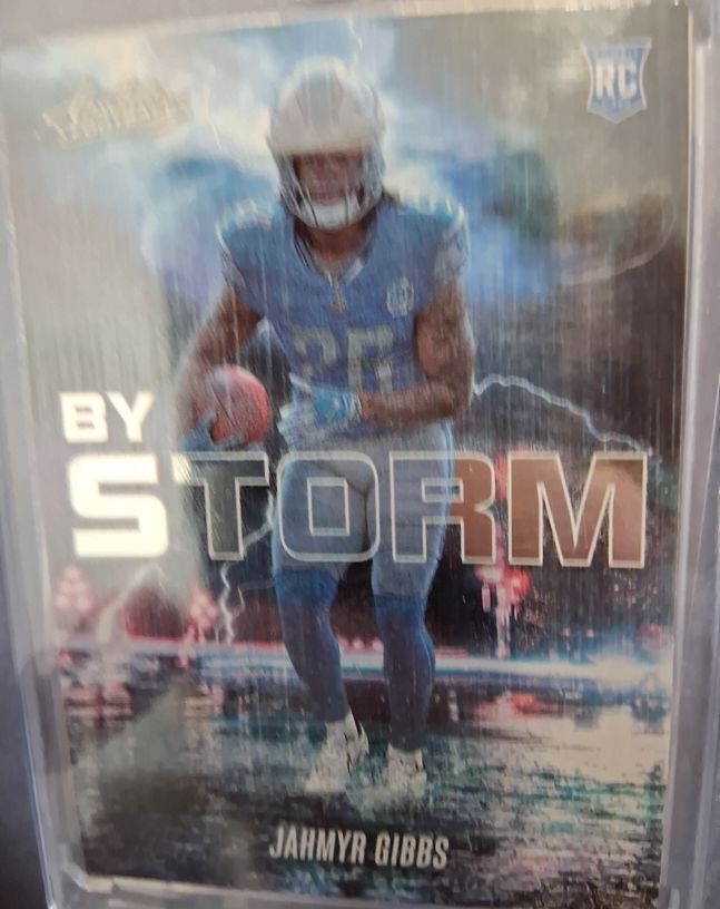 2023 Panini Absolute By Storm #BST-8 Jahmyr Gibbs — front