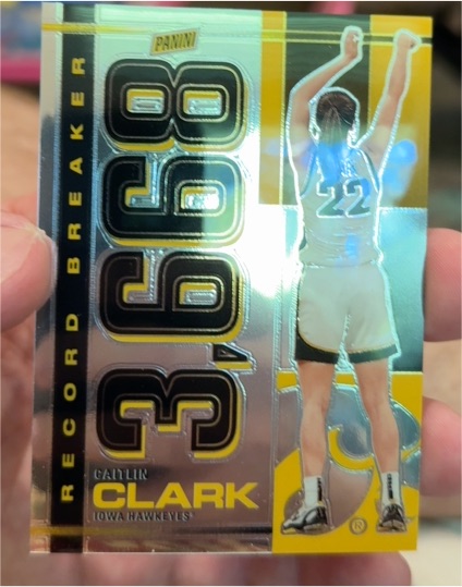 2024 Panini Caitlin Clark Collection #RB-CC Record Breaker 3,668 Caitlin Clark — front