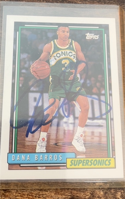1992-93 Topps #58 Dana Barros — front