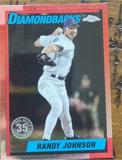 2025 Topps Series 2 #T90C-104 Randy Johnson 35th Anniversary Chrome Mojo — front