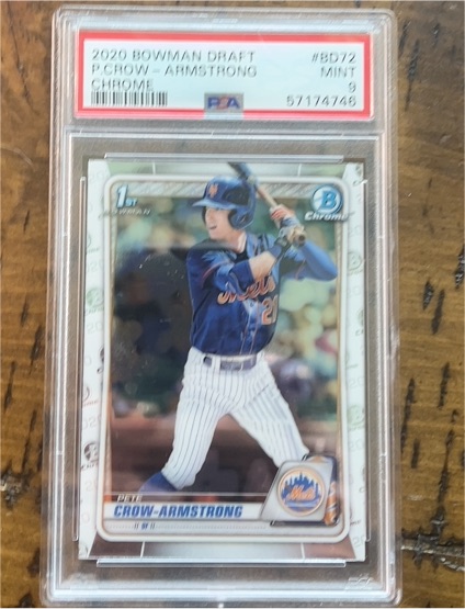 2020 Bowman Draft Chrome #BD-72 Pete Crow-Armstrong — front