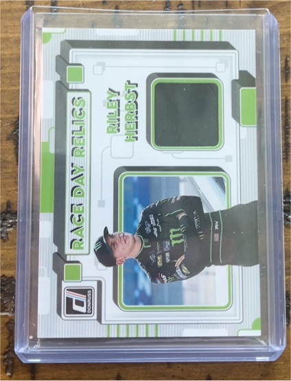 2023 Donruss Racing Race Day Relics #RR-RH Riley Herbst — front