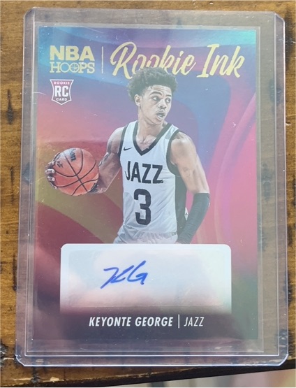 2023-24 Panini NBA Hoops Rookie Ink #RI-KGE Keyonte George — front