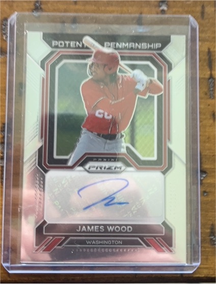 2023 Panini Prizm Potential Penmanship #PP-JW James Wood — front