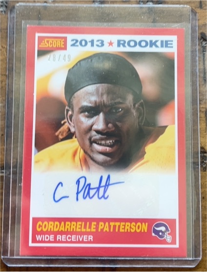 2013 Score #351 Cordarrelle Patterson Rookie Card — front