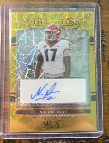 2022 Panini Select Draft Picks Youth Explosion #YE-NDE Nakobe Dean — front