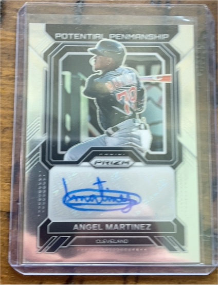 2023 Panini Prizm Potential Penmanship #PP-AM Angel Martinez — front