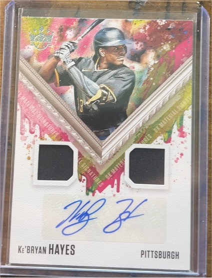 2021 Panini Diamond Kings #DKMS-KH Ke'Bryan Hayes DK Material Signatures — front
