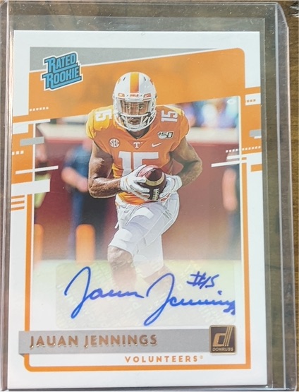 2020 Donruss Rated Rookie Jauan Jennings — front