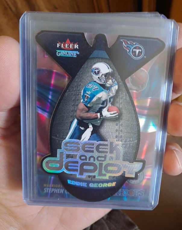 2001 Fleer Genuine Seek and Deploy Eddie George — front